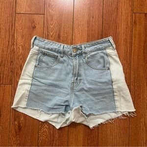 Vintage Two-Tone Denim Women Shorts